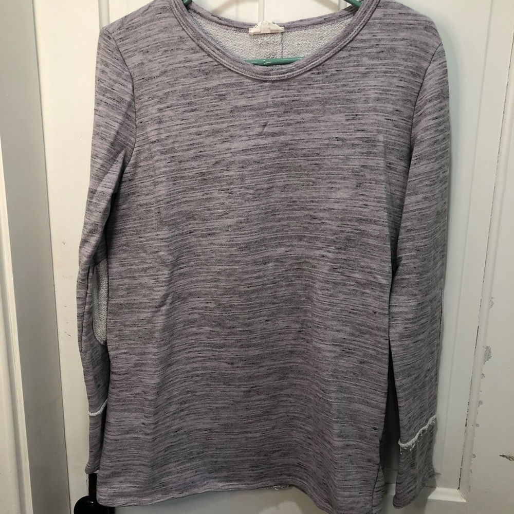 Elbow patch sweater